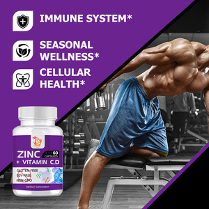Compléments alimentaires naturels à base de plantes les plus vendus : Capsules de Zinc, Vitamine C et D avec Enzyme de Sureau pour la Fonction du Zinc – Compléments Diététiques - Product Image 4