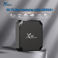 Alta calidad X96 mini Android 7.1.2 Amlogic S905W Quad Core 2GB 16GB set top TV box