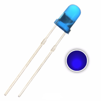 Juhong lampu dioda LED F3 kaki pendek 3mm anoda umum 600nm sampel gratis termasuk