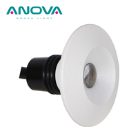 Spot encastré en aluminium Ip65 pour l'extérieur étanche rond 14mm découpe 1w Mini Downlight encastré