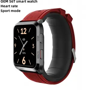 Reloj inteligente deportivo OEM S6T, dispositivo con pantalla táctil, cargador magnético, monitor de ritmo cardíaco, a la moda, 2023