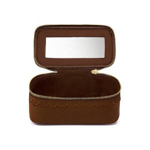 BSCI personnalisé de haute qualité en cuir PU femme stockage maquillage sac à fermeture éclair sac de maquillage - Product Image 2