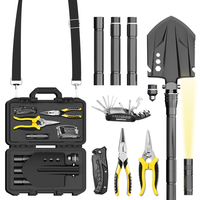 2026 Novedad: Juego de herramientas portátil profesional multifuncional para exteriores, camping y supervivencia, pala táctica plegable en stock
