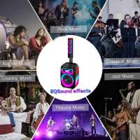 Sistem Speaker Kolom Suara Woofer 8 inci 80W RMS Baterai 7.4V/7200mAh untuk 5.3 DTS Wireless Mic & Remote Karaoke Siap Pakai