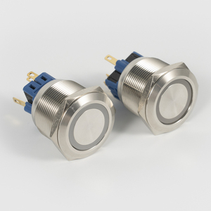 Botón pulsador metálico IP65 con retención de 12mm, 16mm, 19mm, 22mm, 25mm para panel de elevador de cangilones - Product Image 4