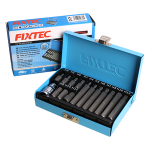 Juego de Llaves Allen FIXTEC de 15 Piezas, con Caja Metálica, Punta Hexagonal de 1/2'', FHS041015HM - Product Image 4