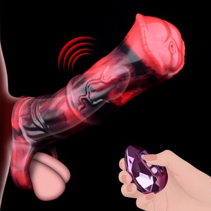 N-BDV5262 Funda Realista para Pene, Condón, Extensor Vibrador, Alargador de Pene - Product Image 1