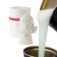 Caoutchouc de silicone liquide bicomposant pour la fabrication de moules en plâtre, matière première silicone liquide RTV2 à durcissement à l'étain