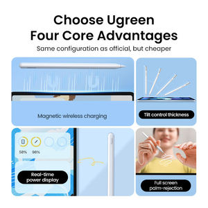 Stylet UGREEN pour iPad, recharge magnétique sans fil, compatible avec <span class=keywords><strong>Apple</strong></span> iPad Pro 12,<span class=keywords><strong>9</strong></span> Air 5, stylet Bluetooth inclinable 2e génération - Product Image 2
