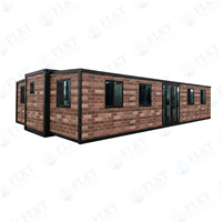 Maison préfabriquée anti-sismique FLKT, maison de luxe en conteneur extensible de 20 pieds ou 40 pieds, maison modulaire pliable, mini-maison, villa