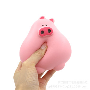 Pu Pig Fidget Toy Large Size Slow <b>Rebound</b> Stress Relief Cartoon Decor For Kids 2 To 4 Years Unisex - Product Image 5