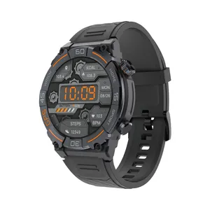 MG02全球定位系统智能手表1.39英寸大气压监视器智能手表，带指南针运动跟踪器2024户外风格