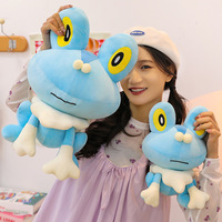 Peluche tendance en forme de grenouille, mignonne, en fourrure moelleuse, jouet en peluche doux, ornement, prix pour machine à griffes, cadeaux d'affaires