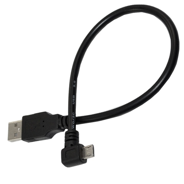 0.5M Micro USB AM to USB 2.0 OTG Data Cable with Braided Shielding for Camera and Computer Use