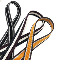 Cinta Tejida de Polipropileno Personalizada de Alta Resistencia con Rayas de Colores Mezclados, Cinta de PP para Correas de Perro