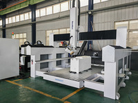 Machine de fraisage CNC 4 axes, gravure sur mousse, tête rotative, dispositif rotatif