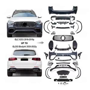 X253 2016-2019 viejo a nuevo GLC63 2020-2022 Kit de carrocería para <span class=keywords><strong>GLC</strong></span> clase X253 SUV GLC200 GLC300 Bodykit con parachoques de coche - Product Image 1