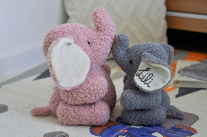 <span class=keywords><strong>Peluche</strong></span> Elefante Personalizzato <span class=keywords><strong>con</strong></span> <span class=keywords><strong>Nome</strong></span> Ricamato per Baby Shower e Decorazione Cameretta - Product Image 2