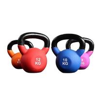 Kettlebells en vinyle en fonte de haute qualité pour le fitness et la musculation Option de trempage KG/LB/néoprène