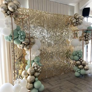 Party Birthday Wedding Valentine's Day Graduation Easter Decoration Silver Glitter Customized Color Backdrops Bridal Parties - Product Image 5