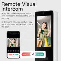 Aiendi Caméra de verrouillage de porte intelligente Empreinte digitale Support numérique intelligent Fonction d'interphone vidéo en temps réel Serrure de porte intelligente