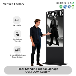 Pantalla Táctil Digital de 75 Pulgadas, 4K UHD, con Sistema Dual Android/Windows, para Publicidad en Interiores - Product Image 1