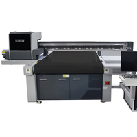 Ricoh G6 Printer UV lebar cetak 1.25m dengan sabuk Printer UV kamera penglihatan bergerak