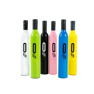 Логотип на заказ, ветрозащитный рекламный подарок, недорогая реклама, 3 складных зонта для винных бутылок