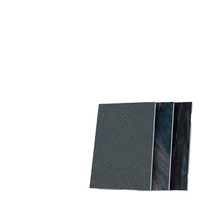 Revêtement UV ignifuge, plaque de marbre PVC de classe B1, panneau mural haute brillance pour la décoration des espaces publics