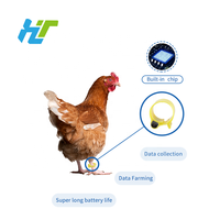 Nouvelle bague de patte de pigeon RFID F-005 125kHz/134.2kHz (matériau POM jaune durable) pour le suivi des courses d'oiseaux