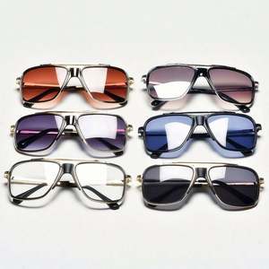 Gafas de Sol de Piloto Metálicas Retro de Moda al por Mayor para Mujer, Gafas de Sol Cuadradas Grandes para Hombre y Mujer - Product Image 4