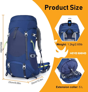 Custom Made Waterproof Lightweight USB Outdoor Sports <b>Backpack</b> for Men with Air Cushion Belt-Customizable Logo & Size - Product Image 5