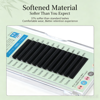 Extensions de cils synthétiques longs, naturels et faits à la main, sans cruauté, en gros, avec option de logo personnalisé et marque privée