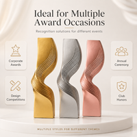 Trophée en résine avec logo gravé sur mesure pour la cérémonie de remise des prix du championnat