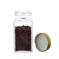Pot de confiture de fraises nid d'oiseau transparent réservoir de distribution miel cornichons sauce chili verre scellé carré jus bouteille de stockage des aliments