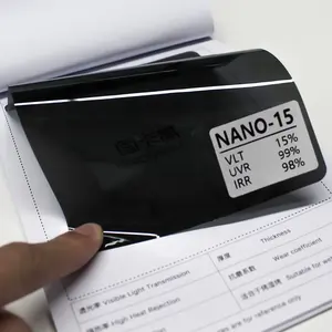Film Warna Jendela Hitam 95% Film Keramik Nano 2ply Polarisasi Pewarnaan Jendela Penolakan Surya IRR