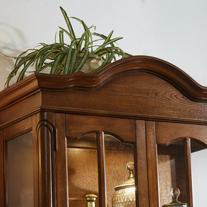 Commercio all'ingrosso della fabbrica stile americano <span class=keywords><strong>in</strong></span> <span class=keywords><strong>legno</strong></span> armadietto del vino per soggiorno <span class=keywords><strong>in</strong></span> vetro di ciliegio porta vetrina fatta a mano <span class=keywords><strong>mobili</strong></span> solidi - Product Image 4