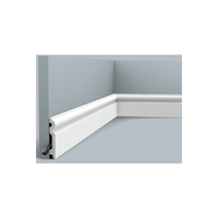Plinthe de porte intérieure moderne de luxe en polymère plastique, finition de surface étanche, ouverture manuelle pliable pour intérieur