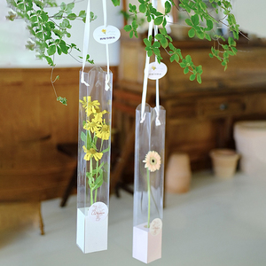 Ma ma — boîte à fleurs transparente et pliable pour la fête des mères, coffret d'emballage pour fleuriste, carré et simple, pour la saint-valentin, nouvel arrivage, 2022 - Product Image 5