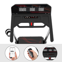 Tapis roulant électrique pliable à bas prix avec écran LED, moteur 2 HP, inclinaison manuelle - Machine de marche et de course pour usage domestique