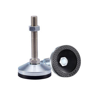 M16X100mm piedini regolabili 80-100mm di diametro Base antiscivolo in gomma piedini di livellamento in metallo regolabili articolati - Product Image 1