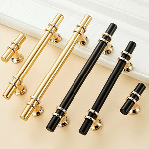 Poignées <span class=keywords><strong>de</strong></span> porte symétriques en acier inoxydable, aluminium et verre, coloris blanc, noir, or, or rose, pour portes d'entrée et portails - Product Image 1