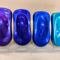 Paquet d'échantillon de revêtement en poudre de couleur bonbon à haute brillance Peinture de bateau en acier au carbone et en aluminium Utilisation de peinture métallique d'intérieur