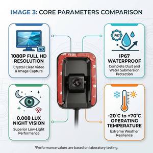 Caméra de surveillance du comportement de conduite Xiyue XY-NV52 ADAS avec vision nocturne, vision nocturne Starlight, faible luminosité, montage sur pare-brise avant, AHD <span class=keywords><strong>PAL</strong></span>/NTSC 12V - Product Image 3
