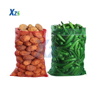 Roze PE Leno Mesh Zak/ Op maat gemaakte verpakkingsnetzak voor groenten en fruit, zoals uien en aardappelen
