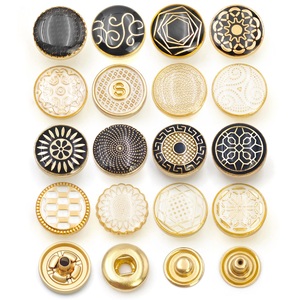 Factory Sale Arab Robe Thobe Buttons <b>Snap</b> Press 4 Part Metal Zinc Alloy <b>Snap</b> <b>Fastener</b> Button - Product Image 5