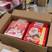 Sacs en papier de Noël avec votre propre logo, sacs cadeaux en carton blanc avec poignées pour la vente au détail et l'emballage de boutiques pendant les fêtes