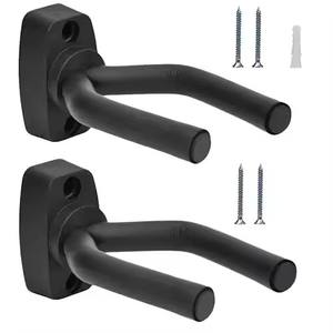 Facile da installare chitarra nera gancio di montaggio a parete con viti tipo di supporto per viole 2 confezioni - Product Image 1