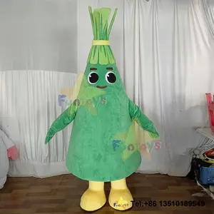 Funtoys fantasia de mascote de árvore de Natal de madeira de pinho de alta qualidade personalizável cosplay colorido carnaval vestido extravagante para adulto