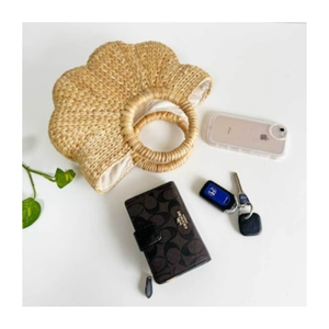 Sacs à main les plus vendus sac de plage Boho en paille raphia d'été sac fourre-tout en paille sac à main en jonc de mer en gros fabriqué au Vietnam - Product Image 2